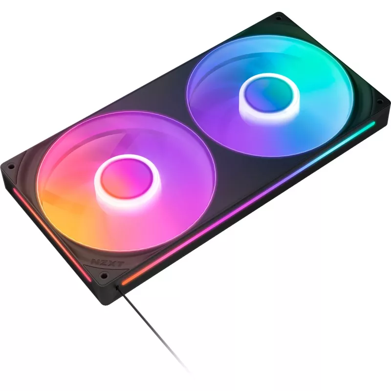 NZXT F280 RGB Core 140mm ARGB PWM 2-Pack Black