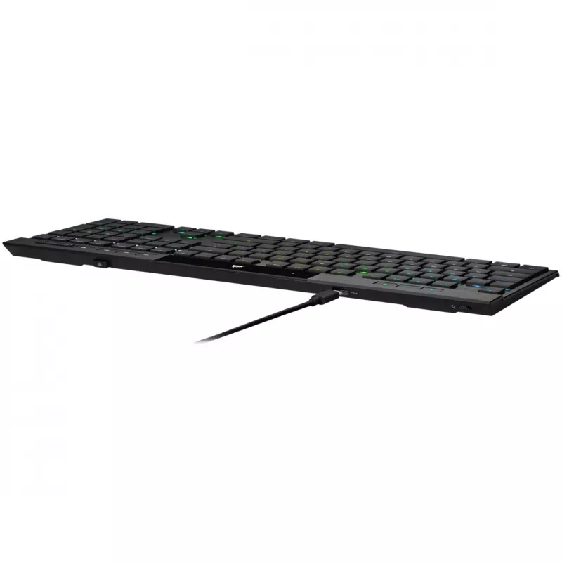 Corsair K100 RGB AIR Wireless Ultra-Thin Mechanical Gaming Keyboard, Cherry ULP Tactile - black, DE