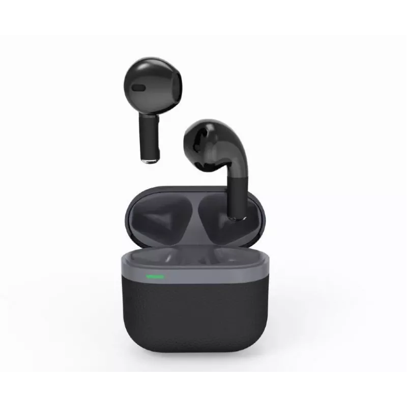Bluetooth headset GEMBIRD TWS-02-BK, in-ear TWS, black/grey, up to 5 h playtime, built-in microphone, charging case