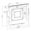 Wall/monitor mount MACLEAN MC-473 VESA 75x75 100x100 compatible with Mac Mini (2014 and later)