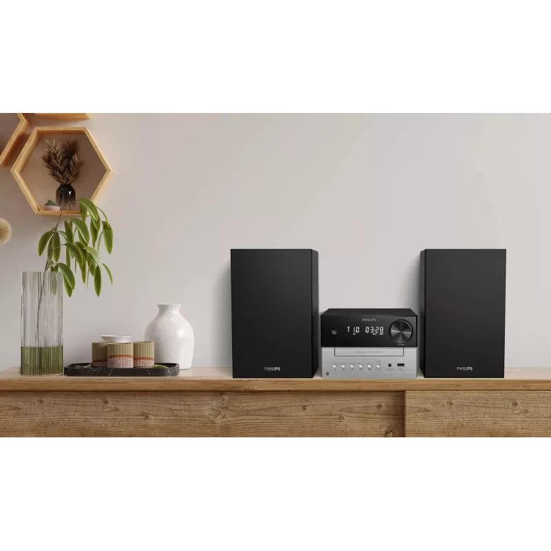 Philips TAM3205M2 home audio system Home audio micro system 20 W Black, Silver