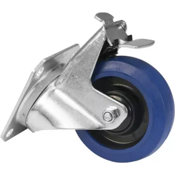 Caster wheel Roadinger RD-100B 100 mm blue with brake