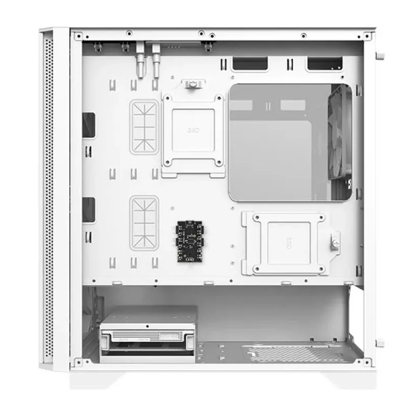 Montech AIR 100 ARGB MICRO-ATX Tower with Four ARGB Fans Pre Installed, Ultra-Minimalist Design, Fine Mesh Front Panel, High Airflow, Unique Side