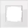 Glass cover plate GIRA Esprit Glas White, screwless, 95×95×9.85 mm