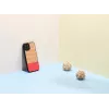 Phone case man and wood for iPhone 12 / 12 Pro — herringbone azalea black
