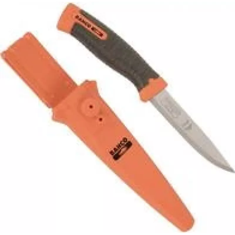 Utility knife BAHCO SB-2446 with 2-component black/orange handle, length 220 mm