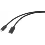 Renkforce USB Cable USB 3.2 Gen2x2 USB-C™ Plug, USB-C™ Socket 2.00 m Black PVC Jacket (RF-4755222)