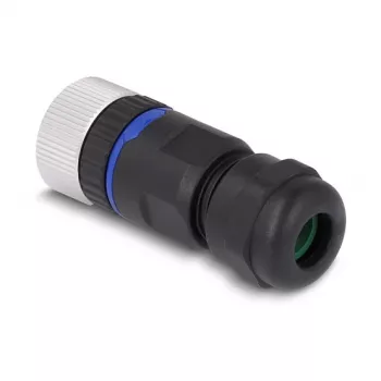M12 Connector A-coded 8 pin female DeLOCK 60538 screw connection