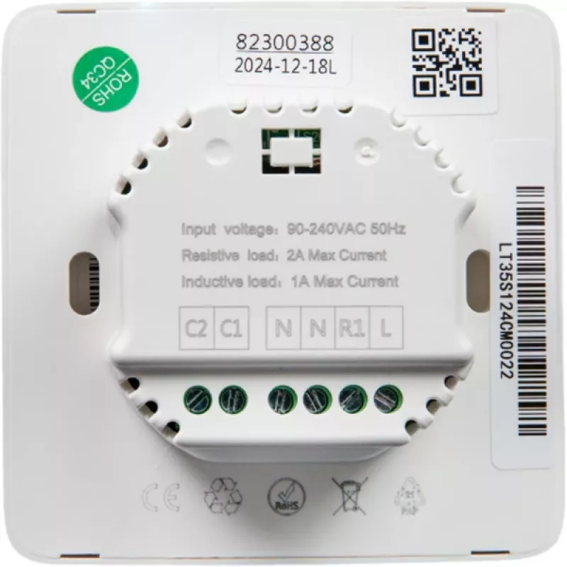Shelly Plug & Play PbS LinkedGo Smart Floor Heating Thermostat Control for Underfloor Heating Wi-Fi BT ST1820
