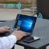 Outdoor omnidirectional 4G LTE antenna QOLTEC 57044, 5 dBi, 600–2700 MHz, 50 W, 50 Ω, white copper housing