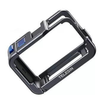 Protective metal case Telesin for DJI Osmo Action 5 — black