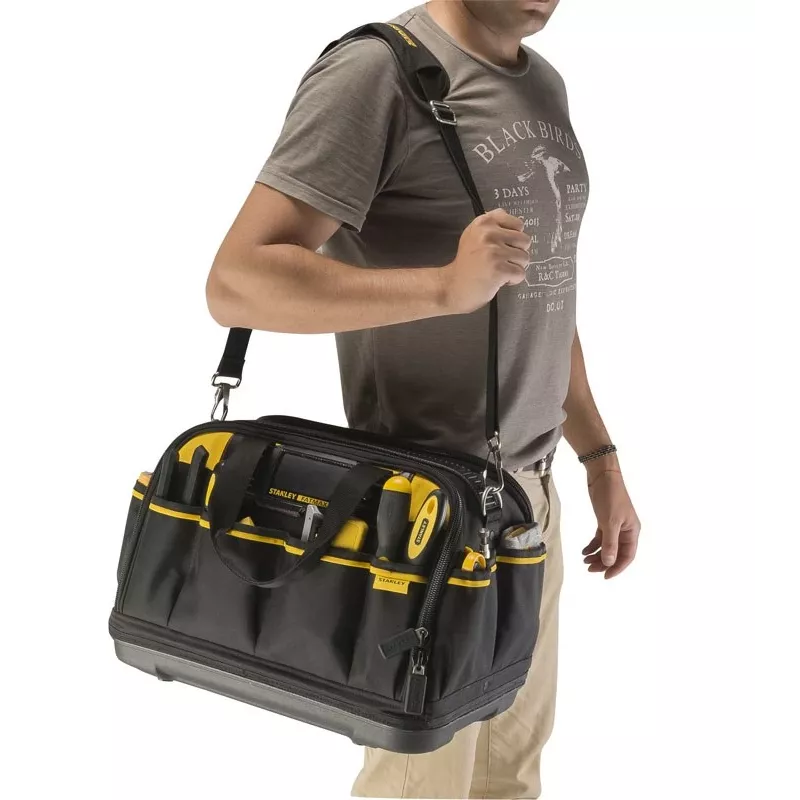 Tool box STANLEY FATMAX Multi Access FMST1-73607, polyester, 430×280×300 mm, 2 handles, shoulder strap