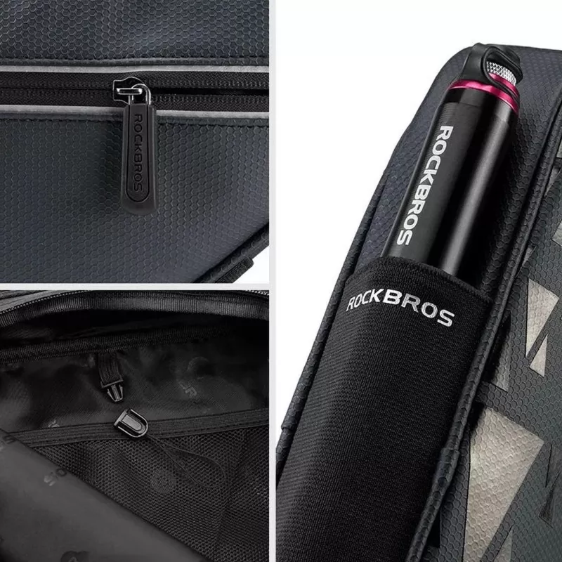 Rockbros B39-2 waterproof bicycle frame bag, black