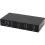 EXSYS EX-11234HMS Interface Hub USB 3.2 Gen 1 (3.1 Gen 1) Type-B 5000 Mbit/s Black (EX-11234HMS)