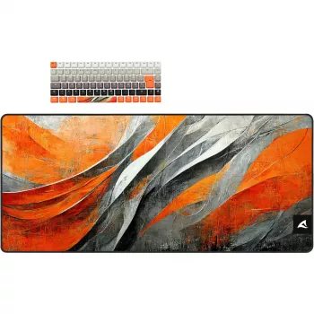 Mechanical gaming keyboard Sharkoon SKILLER SGK50 S3 Design Bundle D6 — orange/grey