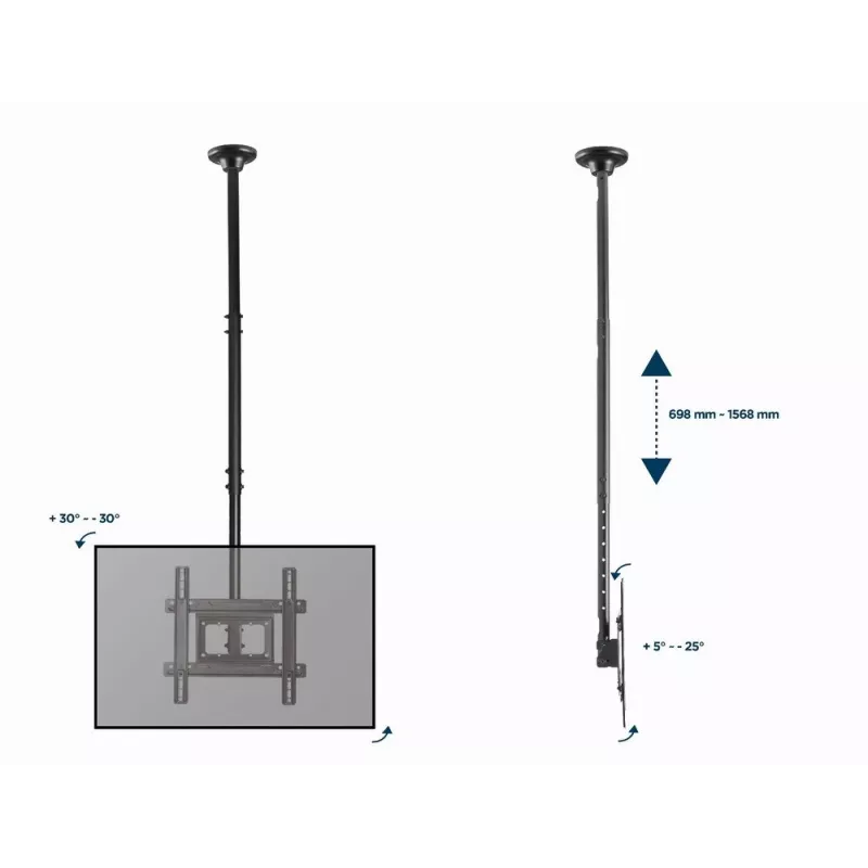 Gembird CM-70 pc(s)-01 TV mount/stand 177.8 cm (70) Black