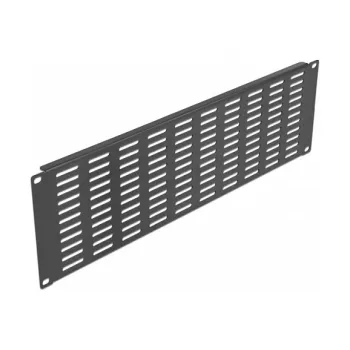 Vented blank panel DeLOCK 66681 19 inch Network Cabinet Panel horizontal 3U black