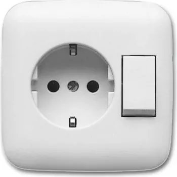 Busch Jaeger 4310/6 EUJ-214 Socket Outlet Type F White (1611-0-0169)