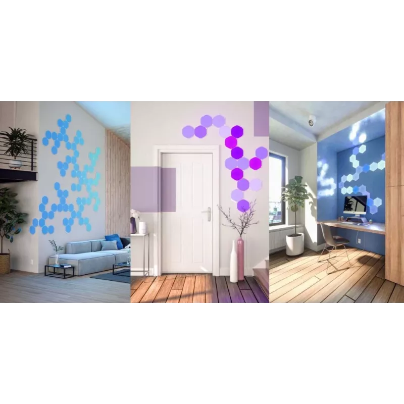 Nanoleaf HEXAGON SMARTER KIT LED Light Panels White 7 pcs