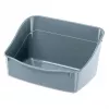 Open corner litter box FERPLAST Rabbit toilet plastic grey 370×270×185 mm for rabbits