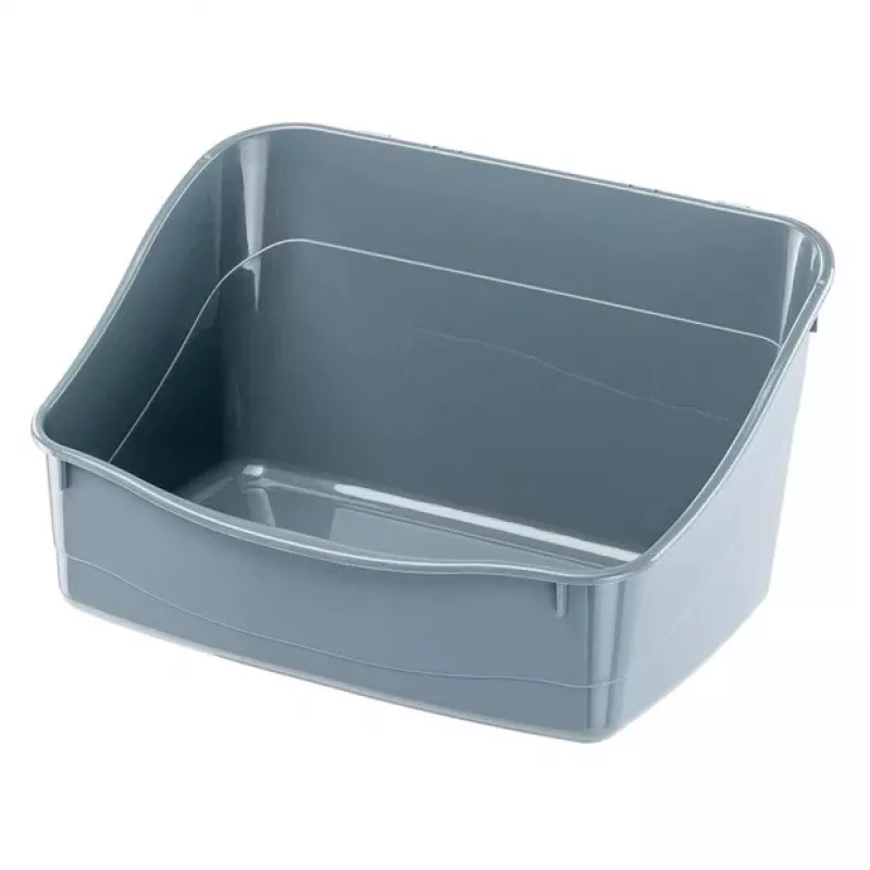 Open corner litter box FERPLAST Rabbit toilet plastic grey 370×270×185 mm for rabbits