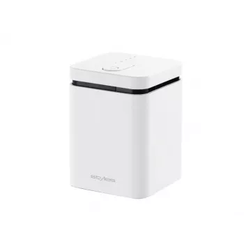 Aroma diffuser Stylies ELARA/WHITE — evaporative, for rooms up to 25 m², 2 h timer, AC/battery/USB, 1.3 W, 74×74×100 mm