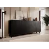BARI chest of drawers 200x42x82 black matt