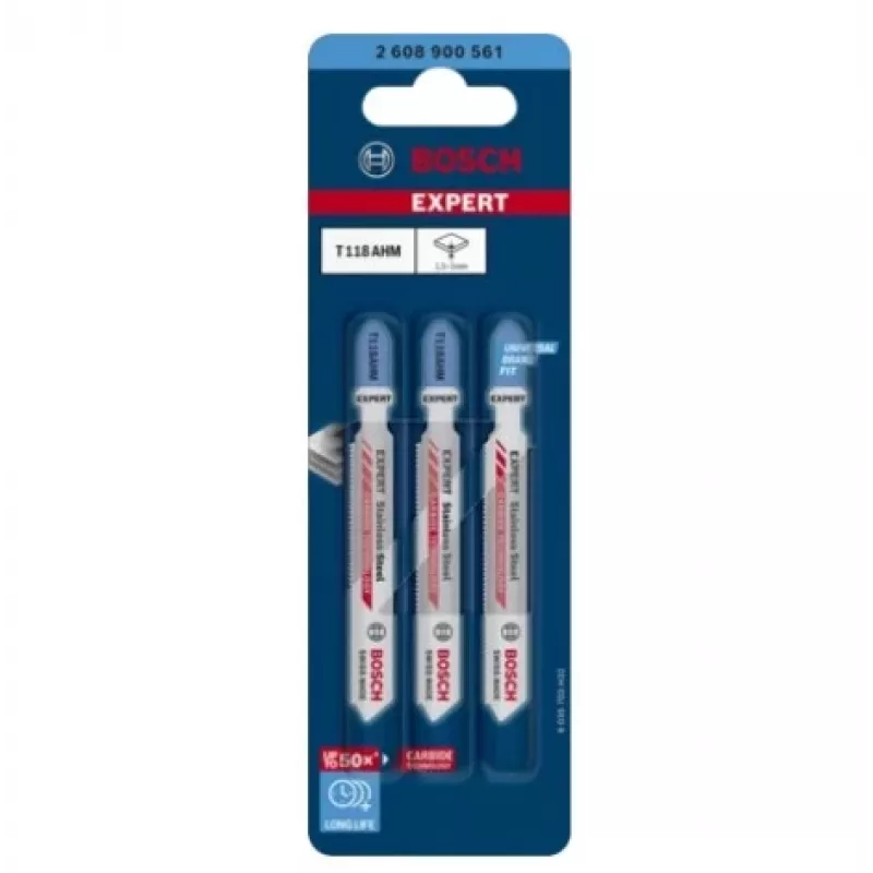 Bosch 2 608 900 561 jigsaw/scroll saw/reciprocating saw blade Jigsaw blade Carbide 3 pc(s)