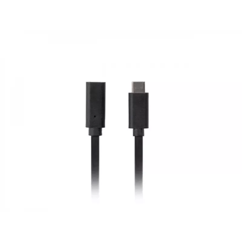 USB C to USB C cable LANBERG CA-USBE-20CC-0005-BK, USB 3.2 Gen 1 (5 Gbit/s), 0.5 m, black