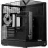 Tower case APNX V2 with three tempered glass panels, black