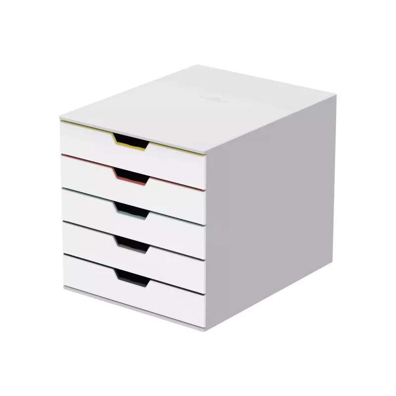 File storage box Durable VARICOLOR Mix 5 Plastic Multicolour White 762527