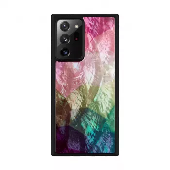 Protective phone case iKins for Samsung Galaxy Note 20 Ultra — water flower design, black