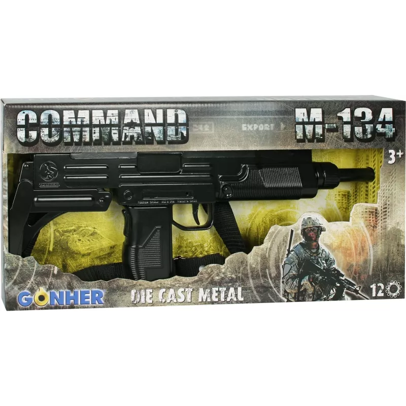 Toy metal machine gun Pulio 155134/6 — realistic design, durable construction
