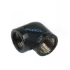 Alphacool HF L-connector G1/4 IG to G1/4 IG - Deep Black (17042)