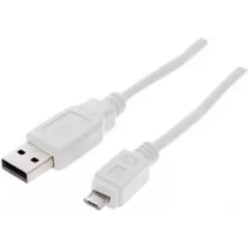 USB Cable ShiverPeaks BS77180-W 0.5m USB 2.0 Micro-USB B White
