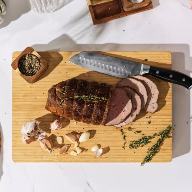 Chopping board Salter BW13307RD bamboo eco-friendly design, rectangular cutting board