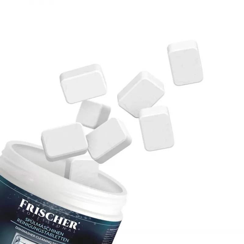 Dishwasher cleaning tablets FRISCHER FR00206 20 pcs 16 g — cleaning and descaling tablets for dishwashers
