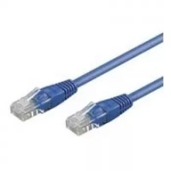 Wentronic Goobay CAT 5e Patch Cable, U/UTP, Blue, 0.25 m - CCA Copper Mix (68608)