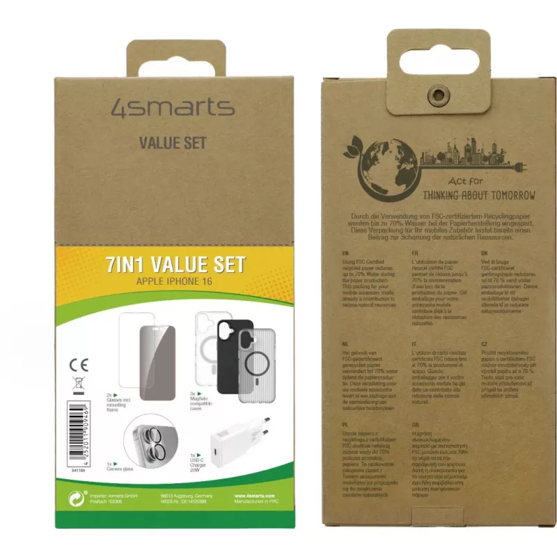 4smarts 7in1 Value Set for Apple iPhone 16 MagSafe-compatible