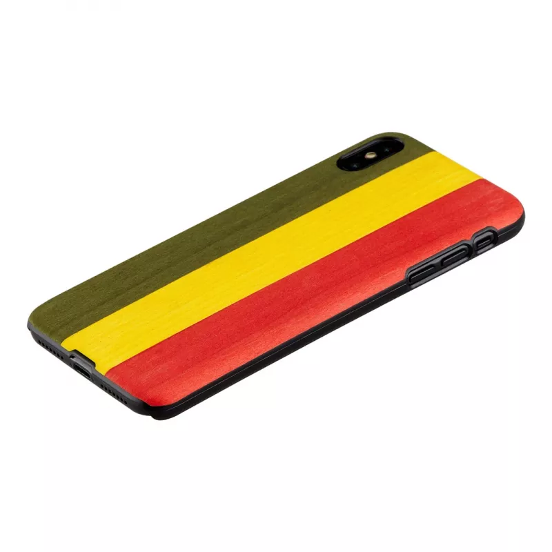 Smartphone case man and wood for iPhone XS Max – model Reggae, black