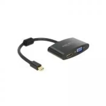 Video Cable Adapter DeLOCK 65553 Mini DisplayPort HDMI VGA 0.18m