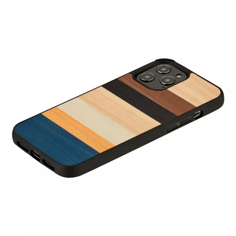 Protective phone case Man and Wood for iPhone 12 / 12 Pro, black