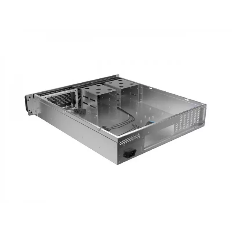 Rack Chassis Lanberg SC01-5202-12B 2U Black 3 Fans HDD+SSD
