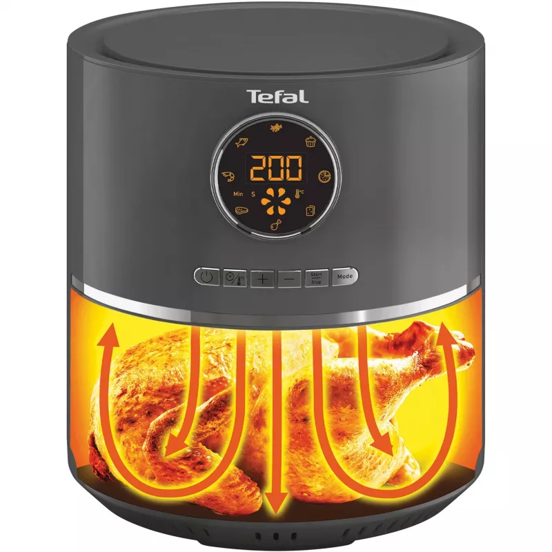 Tefal Ultra Fry Digital EY111B Single 4.2 L 1400 W Hot air fryer Grey
