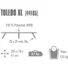 camping cot Toledo XL 44165, camping bed Grey
