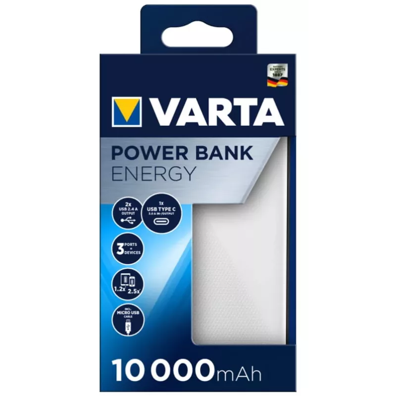 Portable Charger Varta Energy 10000, 10000 mAh