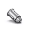 Vention Two-Port USB A+A(30+30) Car Charger Gray Mini Style Aluminium Alloy Type