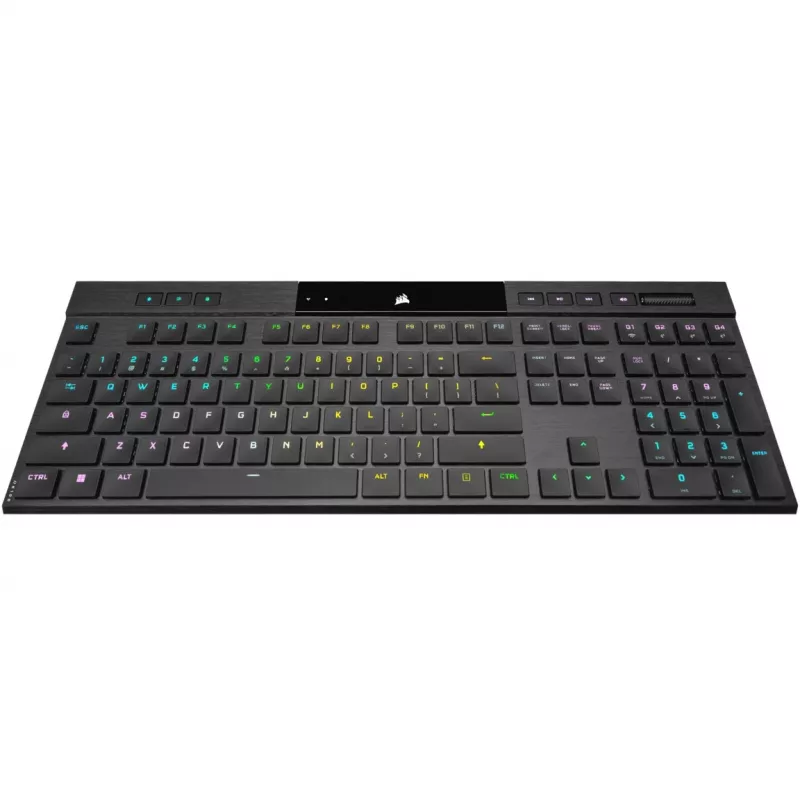 Corsair K100 RGB AIR Wireless Ultra-Thin Mechanical Gaming Keyboard, Cherry ULP Tactile - black, DE