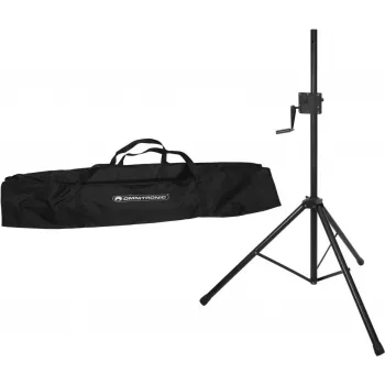 Speaker stand set Omnitronic STS-1 adjustable height with carrying bag