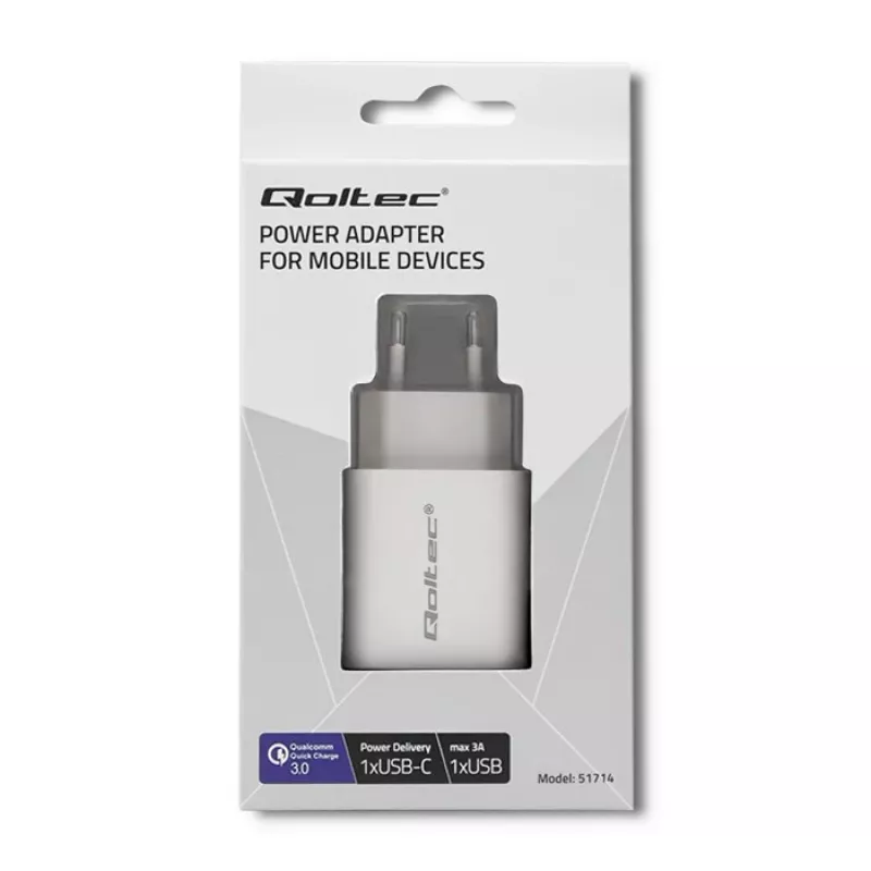 Power adapter Qoltec 51714